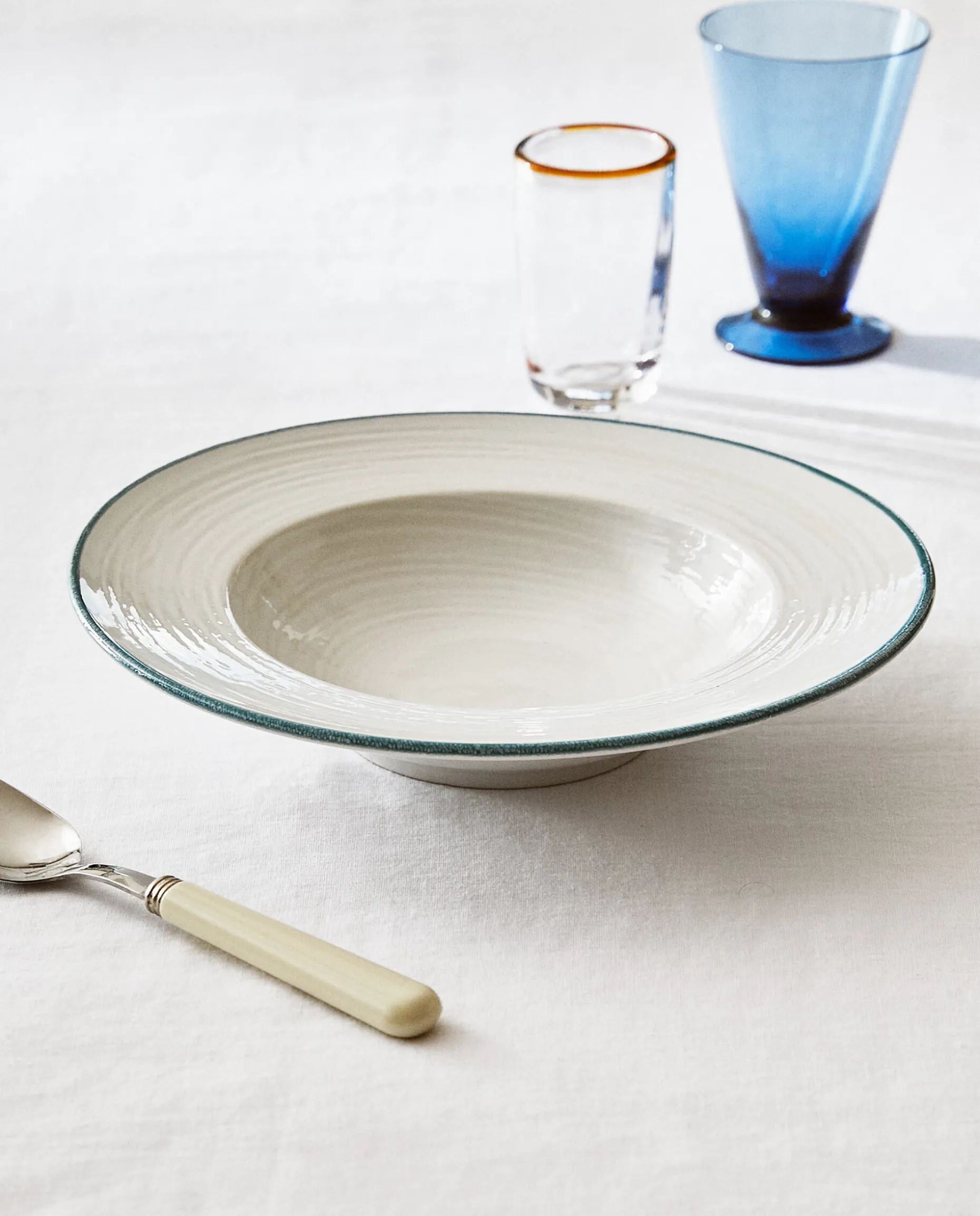 Pasta Plate With Rim