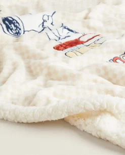 Peanuts™ Faux Shearling Blanket