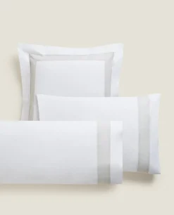 Pillowcase With Linen Border