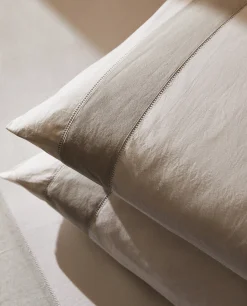 Pillowcase With Linen Border