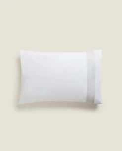 Pillowcase With Linen Border