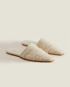 Pleated Mules