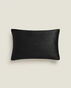 Pleated Throw Pillow Cover