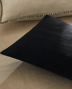 Pleated Throw Pillow Cover