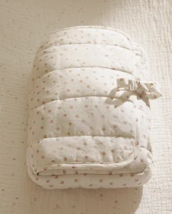 Polka Dot Muslin Wipe Holder
