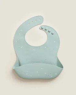 Polka Dot Silicone Bib