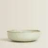 Porcelain Bowl With Antique Finish Rim