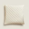 Quilted Dotted Throw Pillow Cover