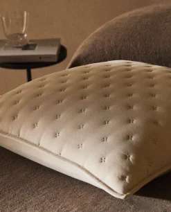 Quilted Dotted Throw Pillow Cover