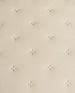 Quilted Dotted Throw Pillow Cover
