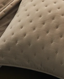 Quilted Dotted Throw Pillow Cover