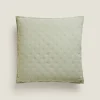 Quilted Dotted Throw Pillow Cover