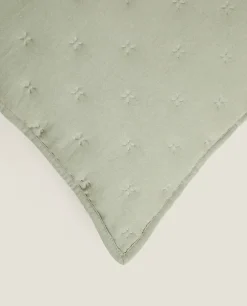 Quilted Dotted Throw Pillow Cover