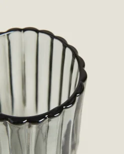 Raised Design Glass Tumbler
