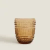 Raised Design Glass Tumbler