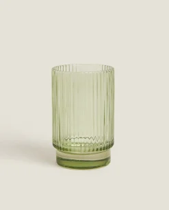 Raised Design Glass Tumbler