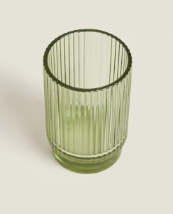Raised Design Glass Tumbler