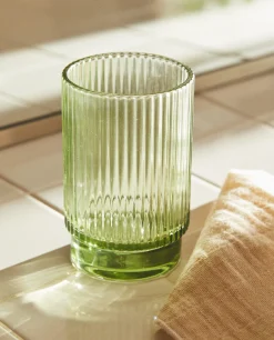 Raised Design Glass Tumbler