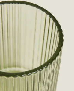 Raised Design Glass Tumbler