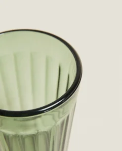 Raised Design Glass Tumbler