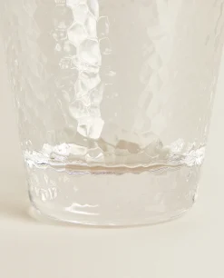 Raised Design Glass Tumbler