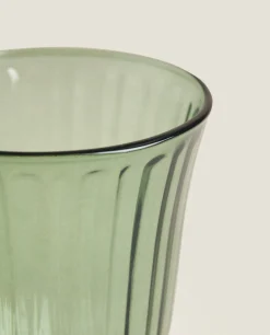 Raised Design Wine Glass