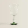 Raised Design Wine Glass