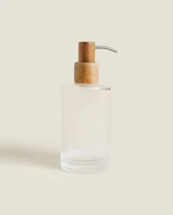 Raised Striped Cylindrical Dispenser