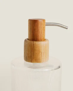 Raised Striped Cylindrical Dispenser