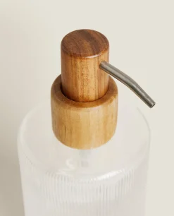Raised Striped Cylindrical Dispenser