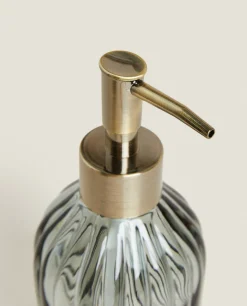 Raised Wavy Design Glass Dispenser