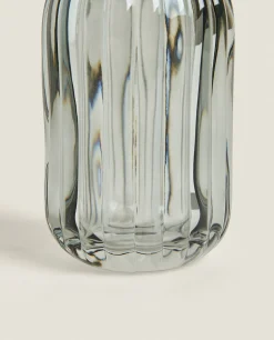 Raised Wavy Design Glass Dispenser