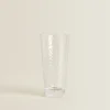 Raised-Design Glass Soft Drink Tumbler