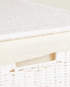 Rectangular Chest With Fabric Lining