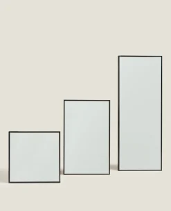Rectangular Metal Wall Mirror