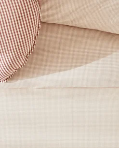 Reversible Gingham Duvet Cover