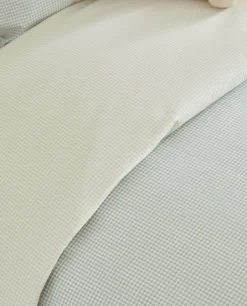 Reversible Gingham Duvet Cover