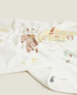 Reversible World Map Blanket