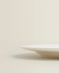 Rimmed Bone China Dinner Plate