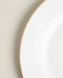 Rimmed Bone China Dinner Plate