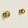 Round Ceramic Door Knob (Pack Of 2)
