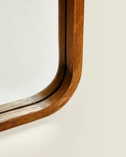 Round Full-Length Mirror With Frame