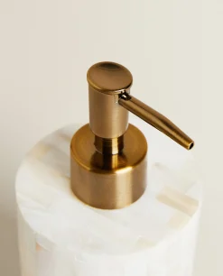 Round Mother-Of-Pearl Dispenser