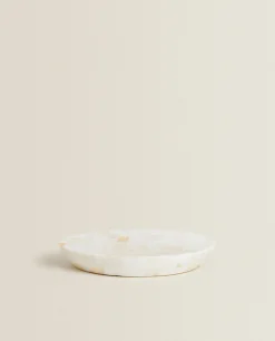 Round Mother-Of-Pearl Soap Dish