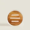 Round Soap Dish With Raised Design