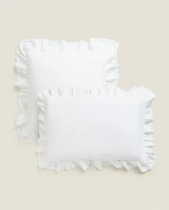 Ruffle Throw Pillow Cover
