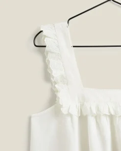 Ruffled Cotton Nightgown