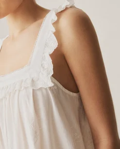 Ruffled Cotton Nightgown