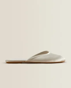 Sateen Slingback Slippers