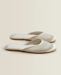 Sateen Slingback Slippers